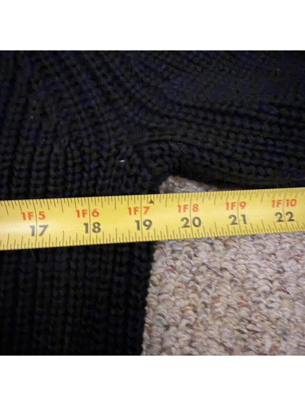 Gap black ribbed knit 100% cotton sweater - Picture 6 of 8